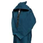 Swcshwlwpc Teal Super Warm Teal Moroccan Winter Cashmere Wool Blend Hooded Thobe Djellaba (4)