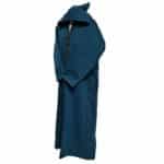 Swcshwlwpc Teal Super Warm Teal Moroccan Winter Cashmere Wool Blend Hooded Thobe Djellaba (5)