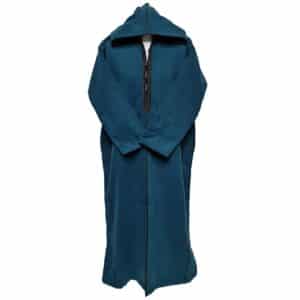 Swcshwlwpc Teal Super Warm Teal Moroccan Winter Cashmere Wool Blend Hooded Thobe Djellaba (6)