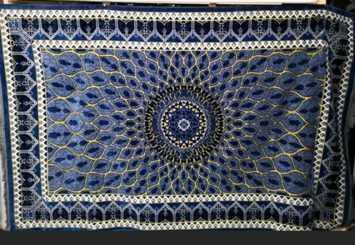 Super Large Blue Floor Mat Islamic Prayer Mat Musallah Rug Carpet