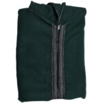 Super Warm Dark Green Moroccan Winter Cashmere Wool Blend Hooded Thobe Djellaba (5)