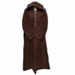 Super Warm Moroccan Cashmere Wool Blend Brown Hooded Thobe Jubba Djellaba (18)