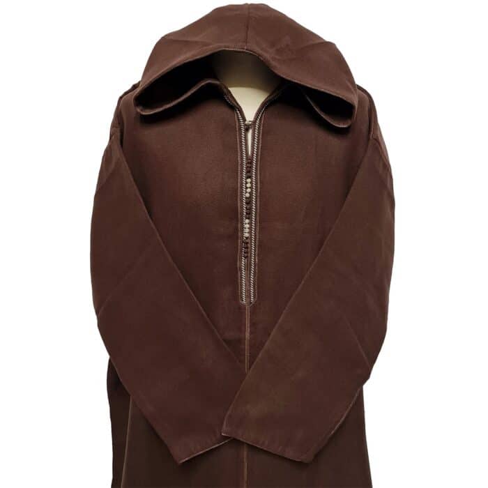 Super Warm Moroccan Cashmere Wool Blend Brown Hooded Thobe Jubba Djellaba (19)