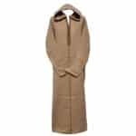 Super Warm Moroccan Winter Cashmere Wool Blend Beige Hooded Thobe Jubba Djellaba