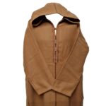 Super Warm Moroccan Winter Cashmere Wool Blend Camel Brown Hooded Thobe Djellaba (3)