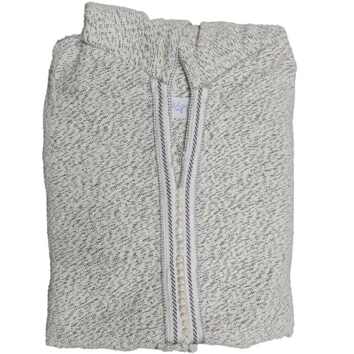 Super Warm Off White Grey Moroccan Cashmere Winter Wool Blend Thobe Djellaba (3)