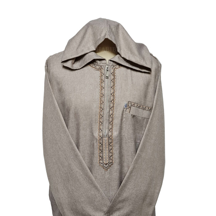 Thbe 005 Habibicollections Thbe Beige005 Men Moroccan Long Sleeves Thobes0418 172409