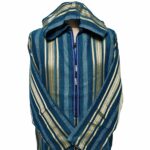 Turqbluctnhd 001 Men's Moroccan Turquoise Blue Gold Cotton Hooded Thobe Jubba Djellaba (67)