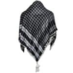 Unisex Cotton Black Multicolored Arab Head Scarf Wrap Arafat Keffiyeh Yashmagh (3)