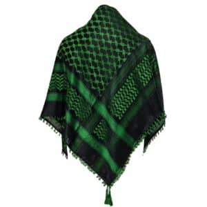 Unisex Green Black Arab Head Scarf Wrap Arafat Keffiyeh Yashmagh (7)