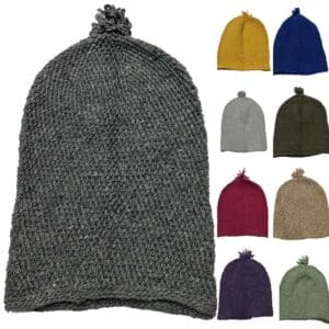 Unisex Moroccan Hand Knitted Wool Hats.100% Hand Knitted Wool.made In Morocco