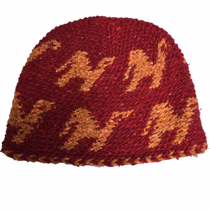 Unisex Winter Multicoloured Beanie Moroccan100% Hand Knitted Wool Hats (3)