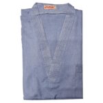 Vneckkhl 016 Moroccan Short Sleeve V Neck Blue Multi Coloured Thobe Jubba Kandora 4pcs 58×3 60
