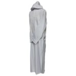 Volkwht 003 White Moroccan Hooded Long Sleeve Thobe Djelleba (3)