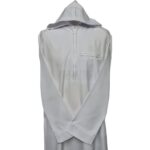 Volkwht 003 White Moroccan Hooded Long Sleeve Thobe Djelleba (4)