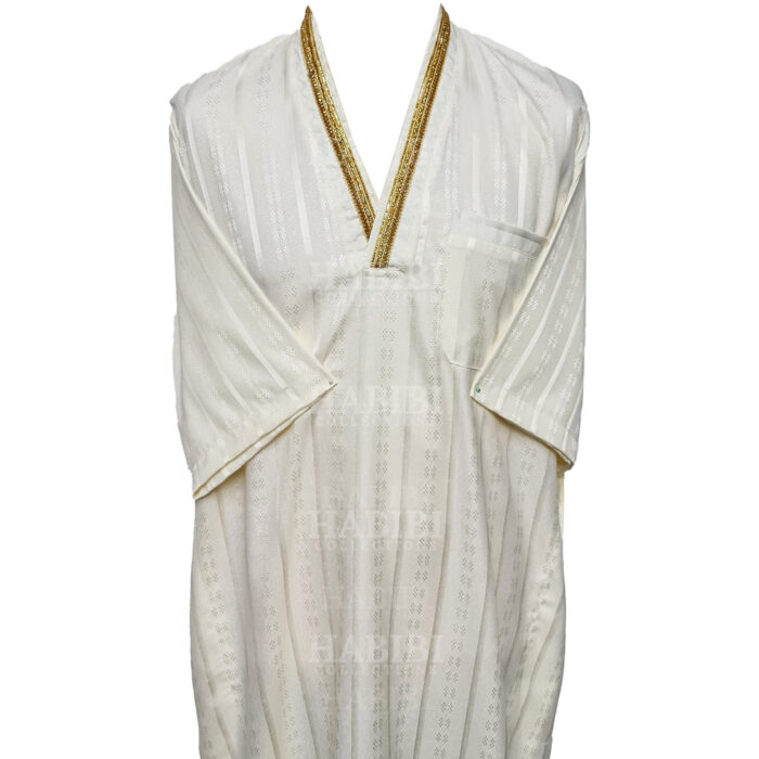 Vsmlvnk 001 V Neck Thobe Short Sleeve Jubba0509 225738