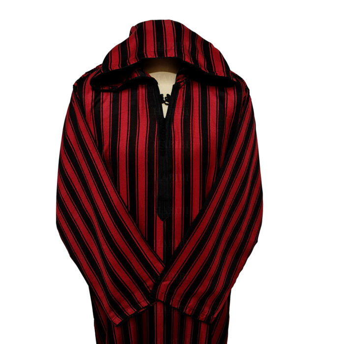 Vsml Hood 002 Mens Moroccan Long Sleeve Stripe Jubba Thobe0424 164626