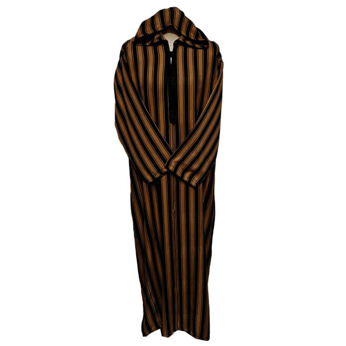 Vsml Hood 003 Mens Moroccan Long Sleeve Stripe Jubba Thobe0424 163712