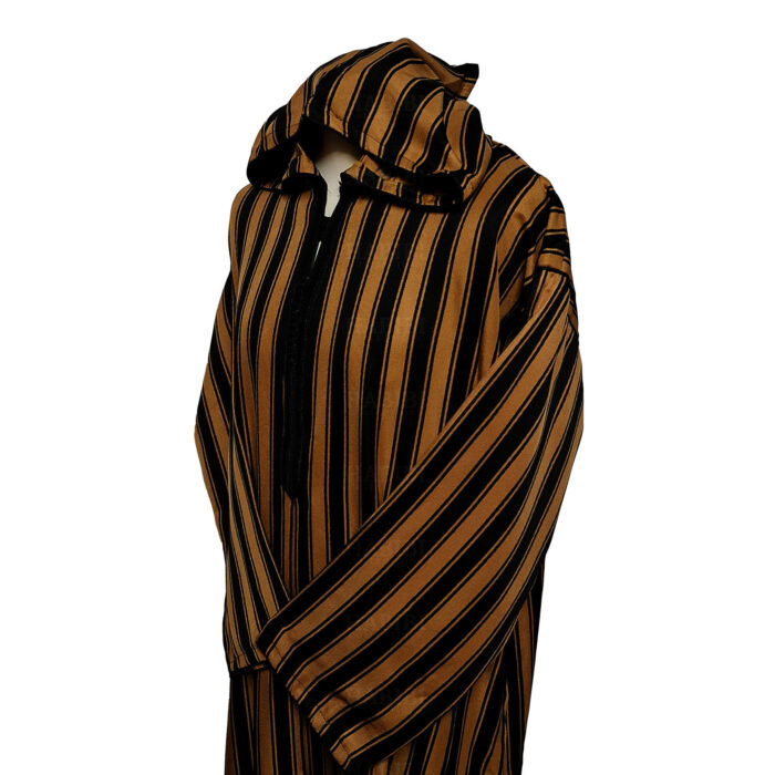 Vsml Hood 003 Mens Moroccan Long Sleeve Stripe Jubba Thobe0424 163731