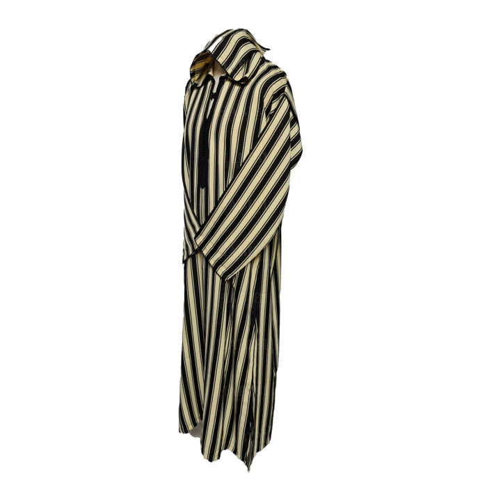 Vsml Hood 004 Mens Moroccan Long Sleeve Stripe Jubba Thobe0424 164440