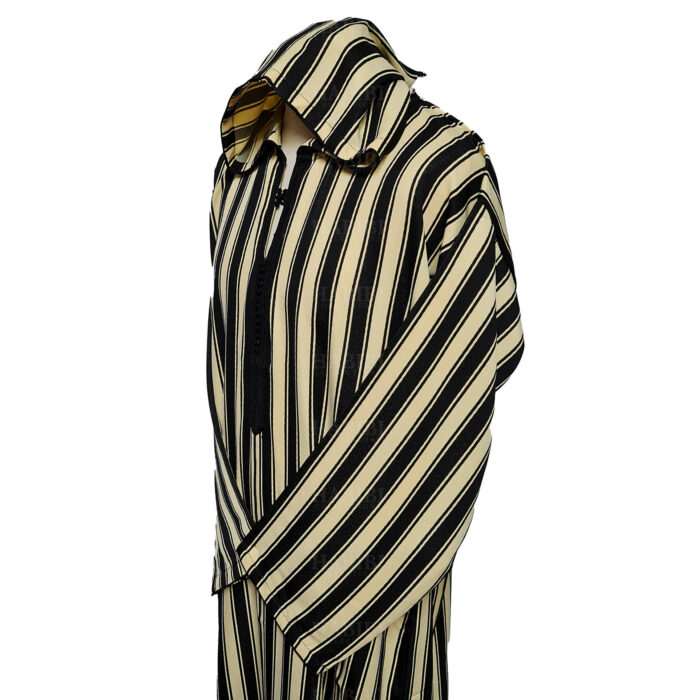 Vsml Hood 004 Mens Moroccan Long Sleeve Stripe Jubba Thobe0424 164442