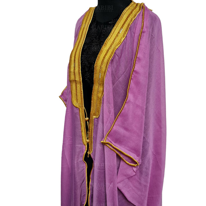 Wmnbsht 014 Women's 3 Quarter Sleeve Arabian Bisht Cloak Arab Dress Thobe Islam Robe Eid 0528 204725