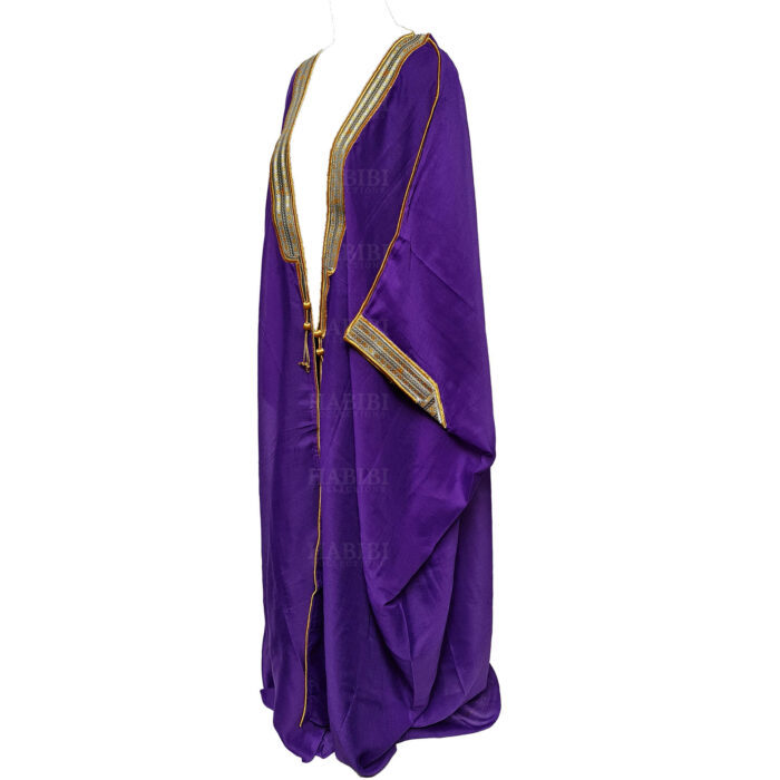 Wmnbsht 020 Women's 3 Quarter Sleeve Arabian Bisht Cloak Arab Dress Thobe Islam Robe Eid 0528 203004