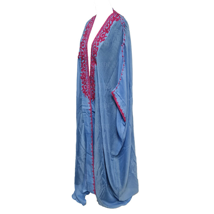 Wmnbsht 028 Women's 3 Quarter Sleeve Arabian Bisht Cloak Arab Dress Thobe Islam Robe Eid 0528 200756