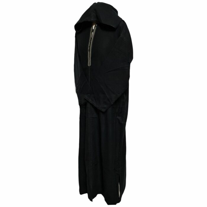 Woolblnd 001 Black Men Moroccan Thick Winter Cashmere Wool Hooded Long Sleeves Thobe Djelleba (24)