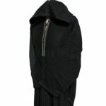 Woolblnd 001 Black Men Moroccan Thick Winter Cashmere Wool Hooded Long Sleeves Thobe Djelleba (31)