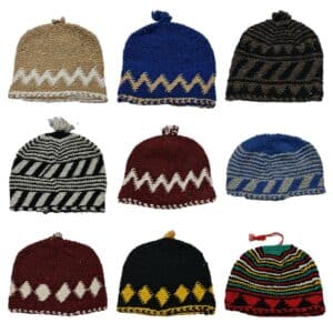 Woolht 8900 Unisex Moroccan Hand Knitted Wool Hats 100% Hand Knitted Wool.made In Morocco (21)