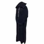 Woolnorml 0040c Moroccan Navy Blue Winter Wool Blend Hooded Long Sleeves Thobe Djellaba (4)