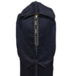Woolnorml 0040c Moroccan Navy Blue Winter Wool Blend Hooded Long Sleeves Thobe Djellaba (6)