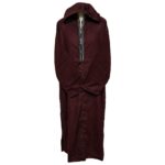 Woolwpc 001 Moroccan Maroon Cotton Malifa Wool Blend Long Sleeve Hooded Jubba Thobe Djellaba (1)