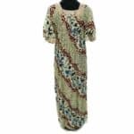 Women Moroccan Cotton Chest Panel Robe Maxi Dress Kaftan Jilbab Tunic (1)