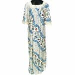 Women Moroccan Cotton Chest Panel Robe Maxi Dress Kaftan Jilbab Tunic (9)