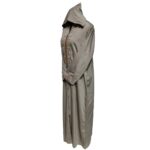 Women Moroccan Greycotton Malifa Wool Blend Long Sleeve Hooded Djellaba Jalabiya (11)