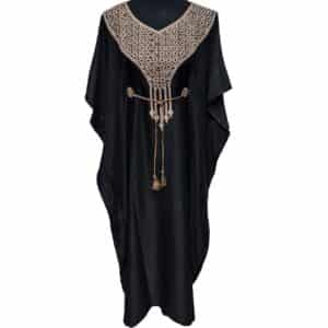 Women Short Sleeve Maxi Dress Kaftan Farasha Abaya Robe Jellabiya Free Size (28)