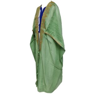 Women's 3 Quarter Sleeve Arabian Bisht Light Green Cloak Arab Dress Thobe Islam Robe Eid (1)