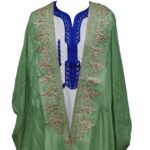 Women's 3 Quarter Sleeve Arabian Bisht Light Green Cloak Arab Dress Thobe Islam Robe Eid (3)