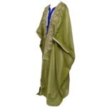 Women's 3 Quarter Sleeve Arabian Bisht Olive Green Cloak Arab Dress Thobe Islam Robe Eid (1)