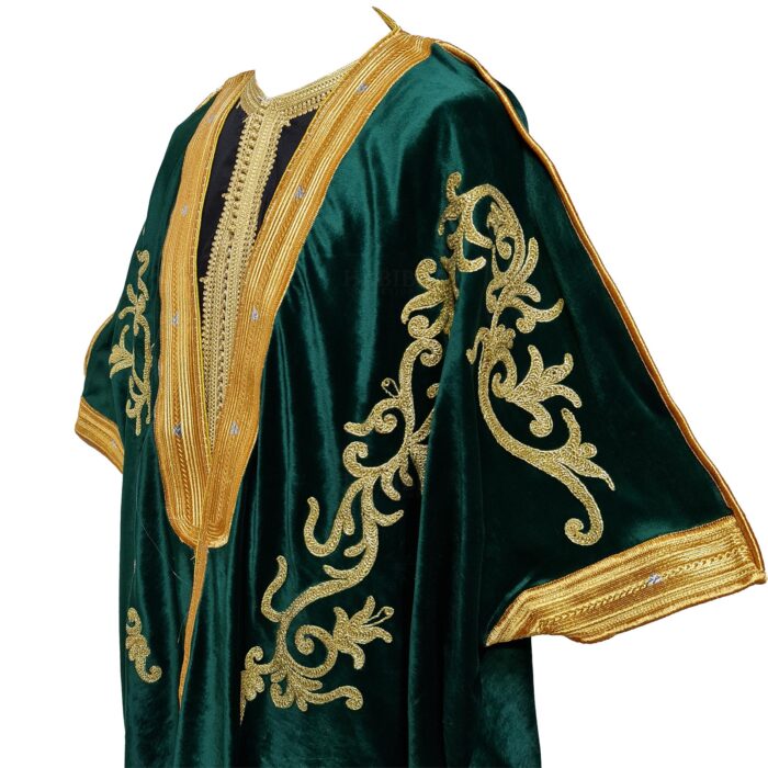 Women's Velvet Long Sleeve Arabian Bisht Cloak Arab Dress Thobe Islam Robe Eid (3)