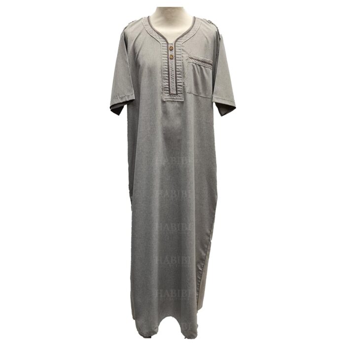 Yarmook New102 Men Short Sleeves Moroccan Thobes Jubba Kandora 151138