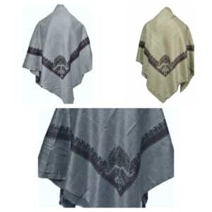 Ymenshwl 0016y1 Unisex Premium Arab Head Scarf Yemeni Wrap Kashmiri Shawl Keffiyeh Yashmagh