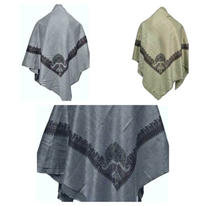 Ymenshwl 0016y1 Unisex Premium Arab Head Scarf Yemeni Wrap Kashmiri Shawl Keffiyeh Yashmagh