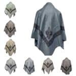 Ymenshwl 0017w1 Unisex Premium Arab Head Scarf Yemeni Wrap Kashmiri Shawl Keffiyeh Yashmagh