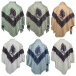 Ymenshwl 006ev1 Unisex Premium Arab Head Scarf Yemeni Wrap Kashmiri Shawl Keffiyeh Yashmagh