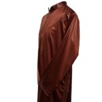 Zipcol 0010 Men's High Quality Collared Rusty Gold Brown Long Sleeve Thobe Jubba 0010 (4)