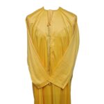 Emrtshintwn 011 Custom Made Emirate Men's Yellow Long Sleeve Thobe Jubba Dishdasha Shintwn 001 4pcs (9)