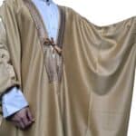 En’s Royal Premium Arabian Bisht 3 Quarter Sleeves Cloak Arab Dress Thobe Islam Robe Eid (10)